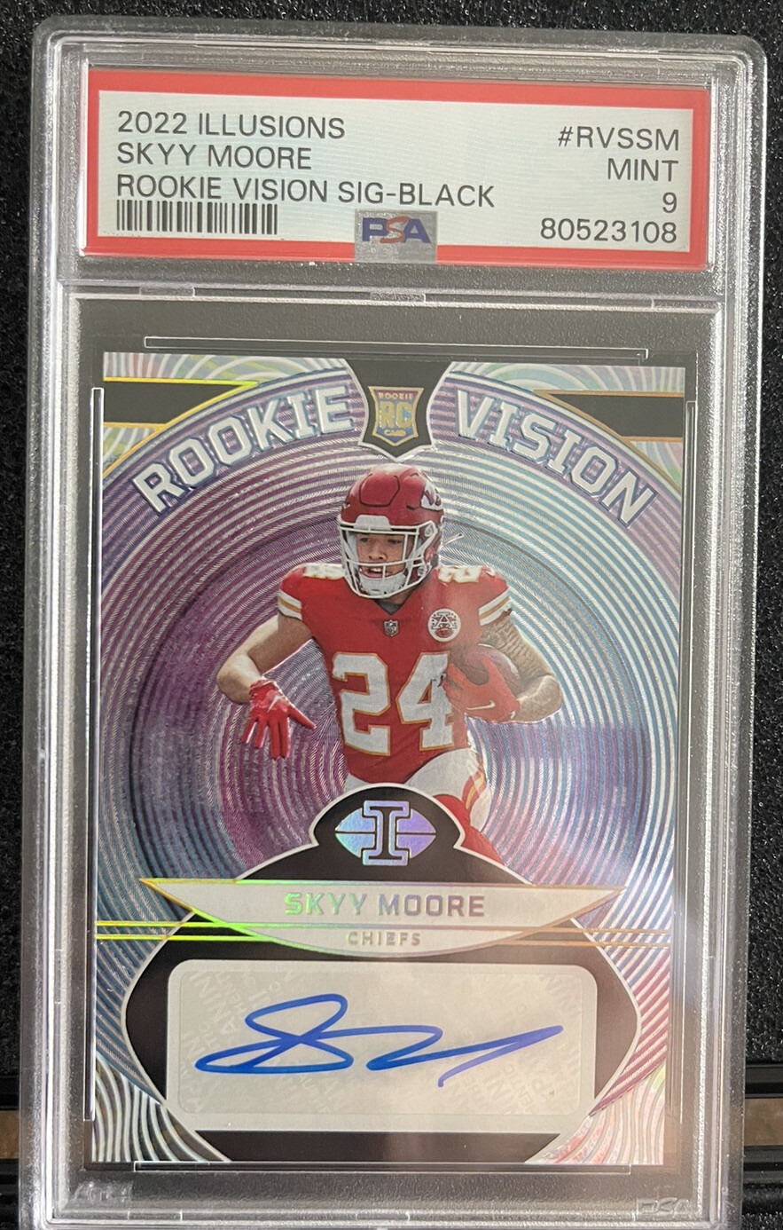 Skyy Moore Panini Illusions Rookie Vision Signatures #RVSSM Black