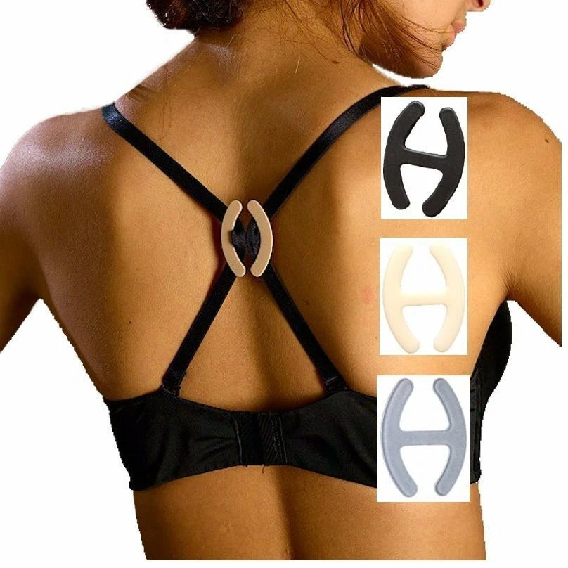 Bra Strap 10 Pack Cleavage Control Sports Racerback Running Clasp Holder  Clips