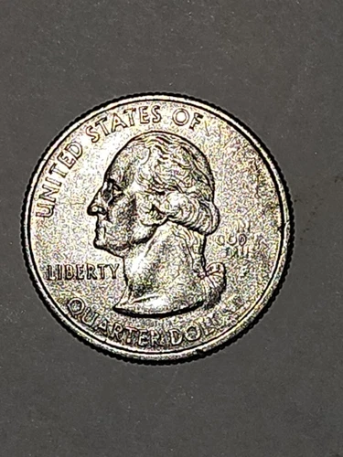 2006 P South Dakota State Quarter Coin Grease error Obverse Missing Letters
