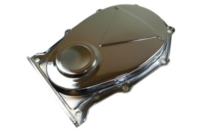 Big Block Mopar 383 440 Chrom Zahnriemen Abdeckung + Tab Dodge Plymouth Chrysler