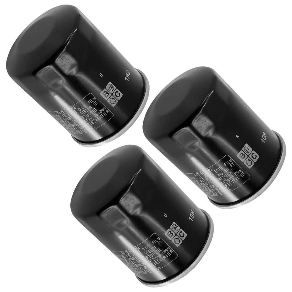 3 Pack Oil Filter FITS YAMAHA FJR1300A FJR1300AE 2007 2008 2009 2010 2011 2012 - Image 3 of 4