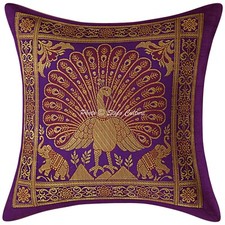Brocade Jacquard Cushion Cover Ethnic Sofa Cover Decorative Bohemian Home Decor