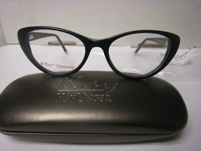 BETSEY JOHNSON  WOMENS EYEGLASSES  GALA in  BLACK 52-17-135 MM 37V W/Gen Case