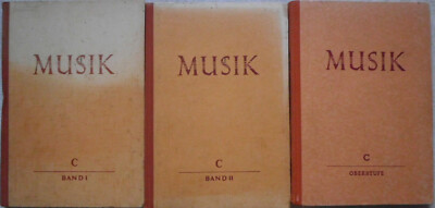3 x Prof. Edgar Rabsch, Musik - Ausgabe C für Höhere Schulen Band I / Band II