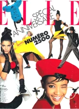 ELLE  93 STEPHANIE SEYMOUR CHRISTY  TURLINGTON YASMEEN GHAURI CLAUDIA SCHIFFER