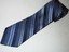 Novo-John-W-Nordstrom-Gravata-Listra-Azul-Escuro-Slim-Tecido-Cetim-De-Seda-Luxo-Designer miniatura 2