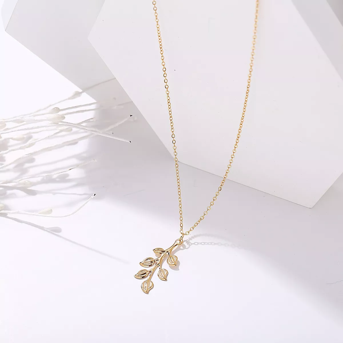 Tiny gold pendant necklace online