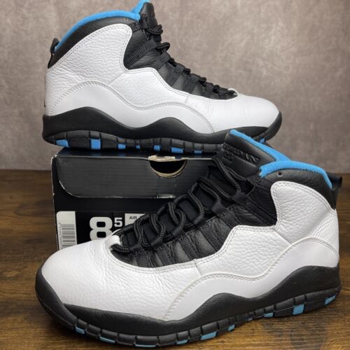 Air Jordan 10 Retro 2014 Powder Blue Size 8.5 310805-106 White Black OG Rare Men - Picture 2 of 10