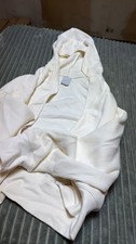 Unbranded Cream Waffle Knit Thermal Hoodie Pullover Sweater Jacket