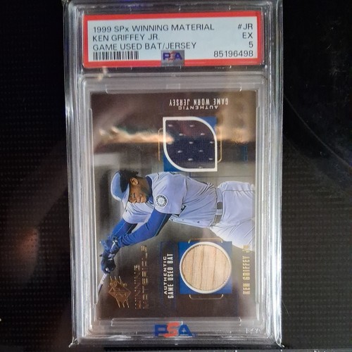 1999 SPx - Winning Materials Ken Griffey Jr #JR PSA 5