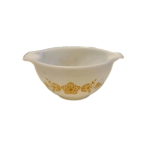 Vintage Pyrex "Butterfly Gold" #441 1-1/2 Pint Cinderella Nesting Mixing Bowl