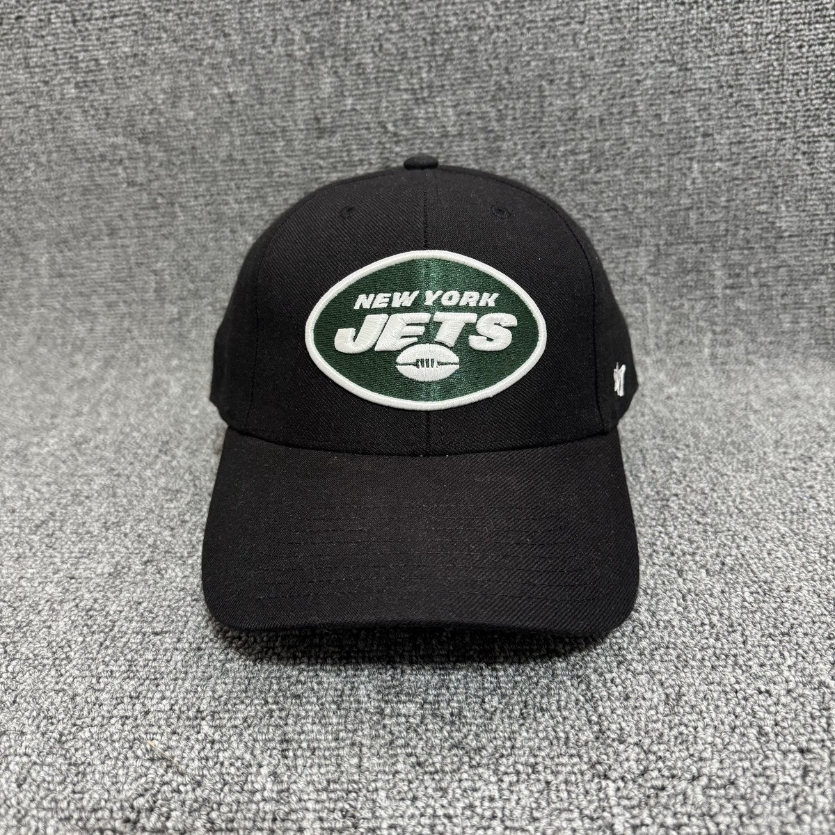 '47 Brand New York Jets Dad Hat Strapback Black Curved Brim NFL Cap