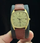 Omega Seamaster 1980s Vintage Cal. 1377 Date Just 196.0280 Gold Tone Mens Watch