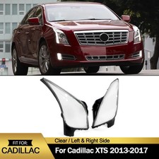 For Cadillac Xts 2013-2017 Pair Headlight Headlamp Clear Replace Lens Covers