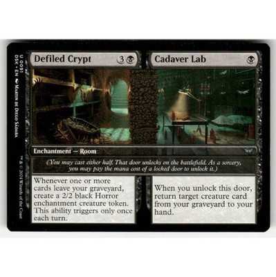 MTG Duskmourn: House of Horror Defiled Crypt / Cadaver Lab 0091 Regular NM
