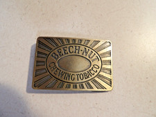 Belt Buckle Brass Beach-Nut Chewing Tobacco 3x2 Used Vintage