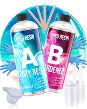 1 Gallon Epoxy Resin Kit- 2 Part Ultra Crystal Clear Resina Epoxica- High Gloss.