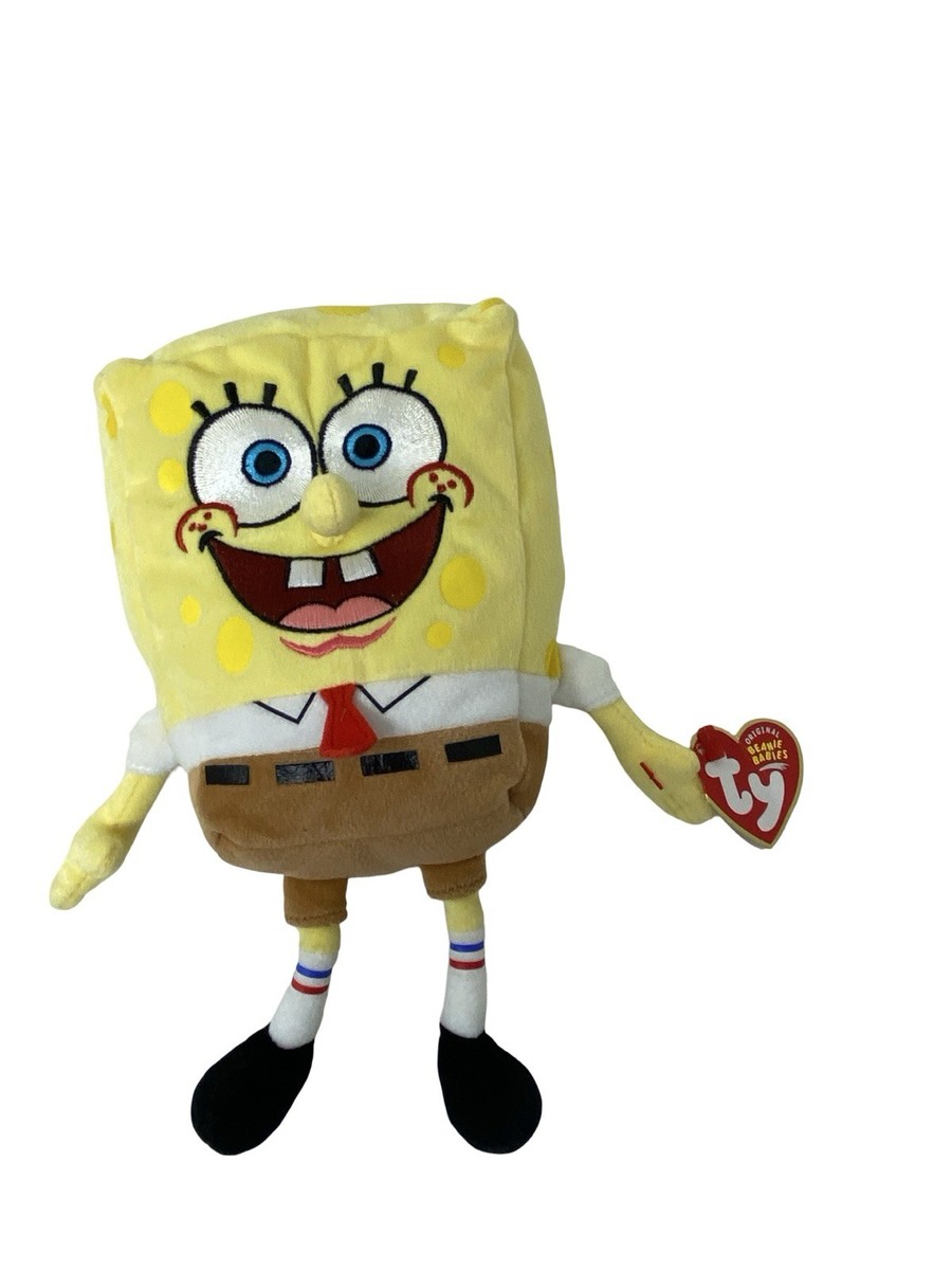 VTG TY SPONGEBOB SQUARE PANTS BEANIE BABIES Plush TOY RETIRED NEW