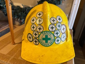 Old Yellow Hard Hat