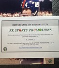Y.A. Tittle New York Giants Signed Original Football Photo RK Sports Auth — photo 3