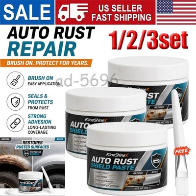 Car Metal Rust Repair Paste, Auto Rust Shield Paste 30G With Brush 1/2/3Set