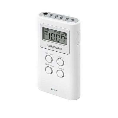 Sangean DT-120 Tragbare Radio 15 Senderspeicher Weiß