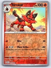 Torracat 033/162 Temporal Forces Reverse Holo Pokemon Near Mint