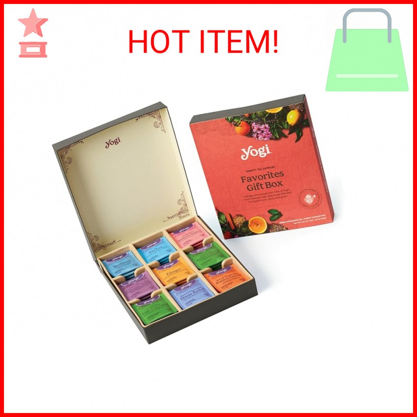 Sampler Gift Box (45 Tea Bags) Assorted Delicious Wellness B