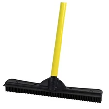  Original Pet Hair Rubber Broom with Squeegee, with Furemover Original Broom