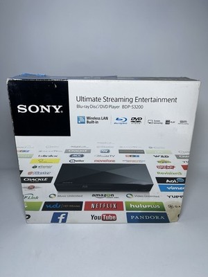 NEW SONY BDP-S3200 BLU-RAY PLAYER, OPEN BOX 