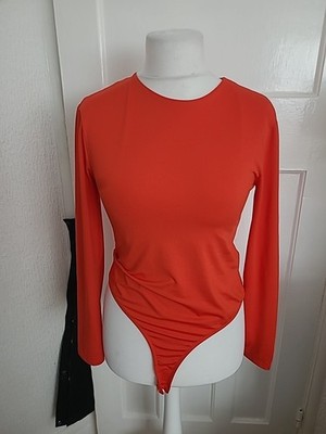 Inditex Größe L Koralle Langarm Playsuit
