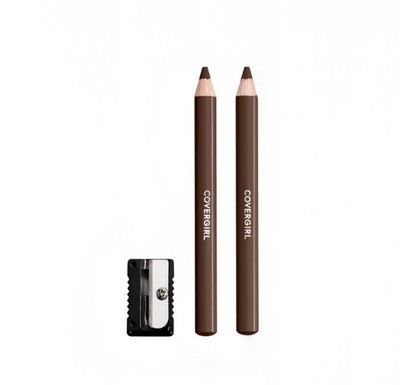 2pk Covergirl Brow Fill Define Eye Pencil Liner Waterproof 505 Dark Rich Brown