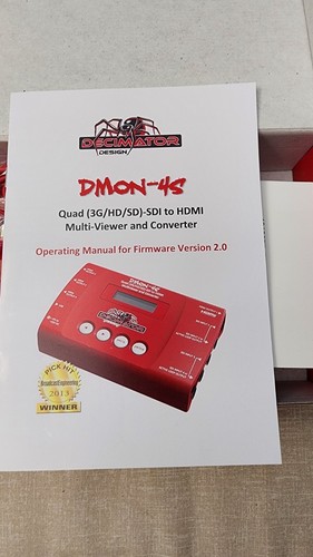 Decimator Design DMON-4S Quad 3G/HD/SD-SDI to HDMI Multi-Viewer & Converter - Picture 6 of 6