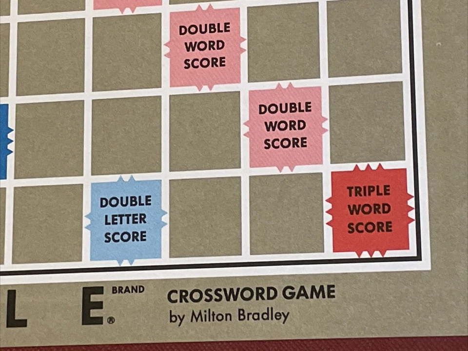 Vintage Scrabble BOARD ONLY Replacement Part 1948 Selchow & Righter Made in USA - Image 4 of 4