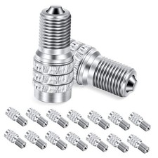 16 Pcs Double Seal Valve Stem Caps, Metal Inflate Tire Valve Caps, Tire Valve