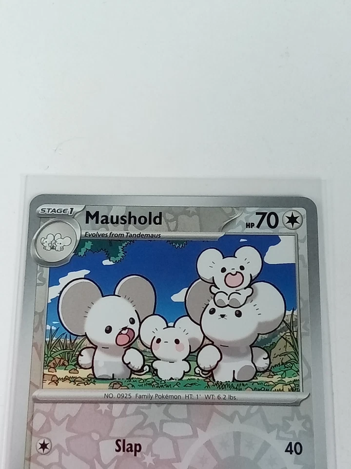 Maushold 74/91 Paldean Fates Reverse Holo Pokémon Card 2024 - Image 2 of 4