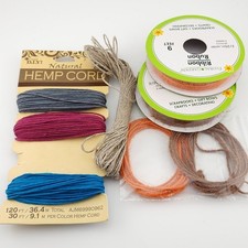 Hemp  Jute Cord for jewelry making crafts, Over 100 Feet