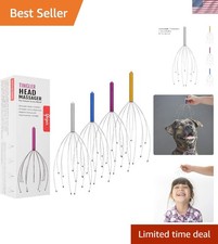 4 Pack Rechargeable Electric Scalp Massagers   Stress Relief Gift Set