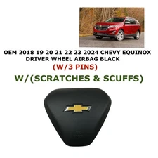 2018 19 20 21 22 23 2024 Chevy Equinox driver wheel airbag (W/3 PINS) BLACK