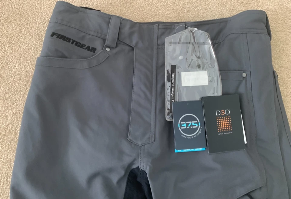 FirstGear 37.5 Kilimanjaro Motorcycle Pants Grey Sz 34 — 第 2/4 张图片