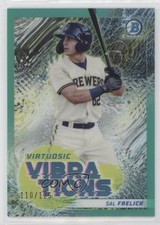 2022 Bowman Virtuosic Vibrations Aqua Refractor 110/125 Sal Frelick #VV-14 uk2