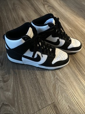 Nike Dunk High Black White Panda DD1399105 Size 7m/8.5W Pre-owned