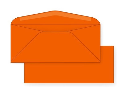 #10 Regular Envelope - Astrobright - 24# Orbit Orange (4 1/8 x 9 1/2) 500 Pcs.