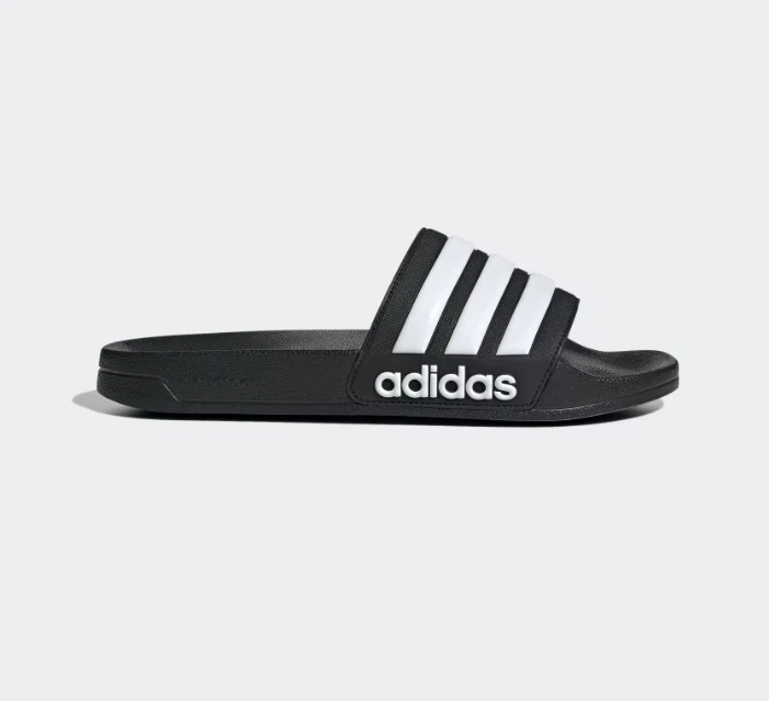 Doccia Unisex Adidas Adilette Nero Bianco GZ5922 100% Originale Nuova