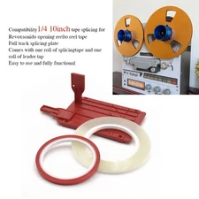 1/4 10 Inch Tape Splicing Open Reel Tape Splicing Block Kit for Revoxsonido