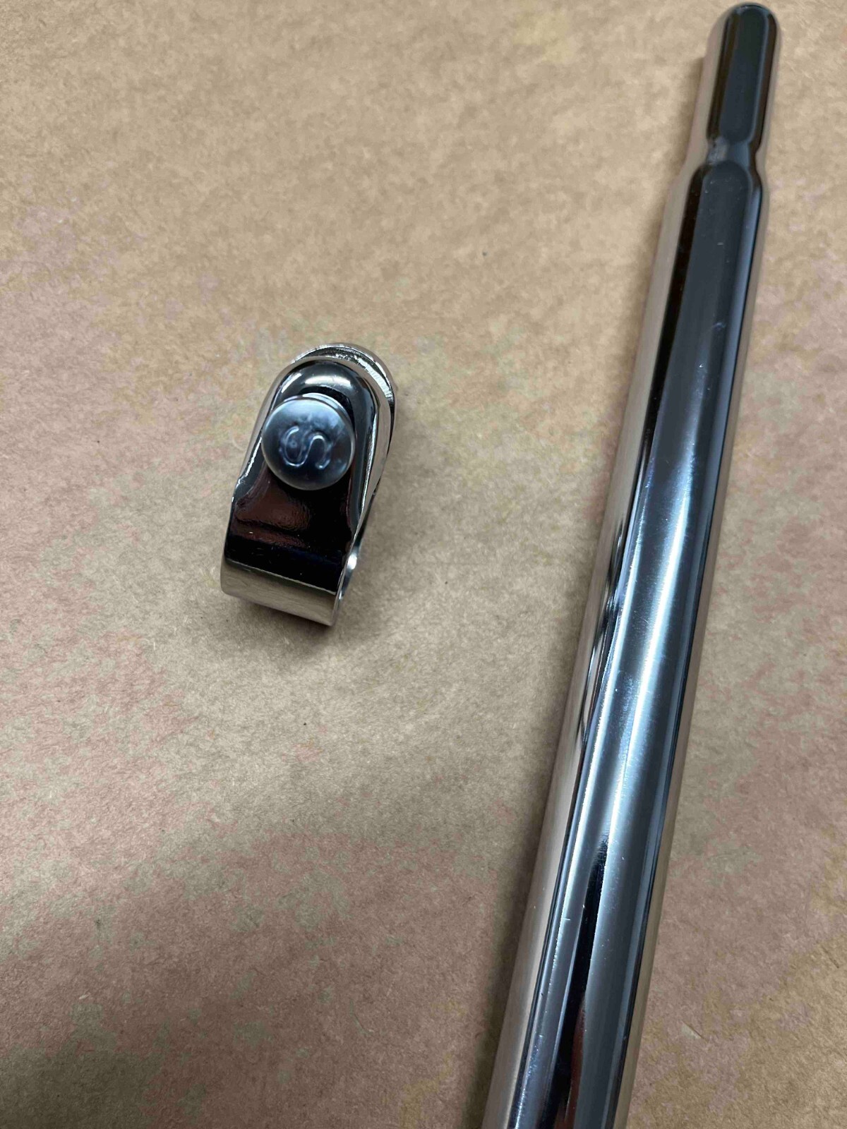 Schwinn Stingray Bicycle Seat Post Clamp Includes S Bolt and 14 1/2" Post