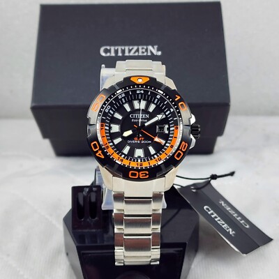 CITIZEN ECO-DRIVE PROMASTER GMT BJ7129-56E ORANGE DIVERS MEN'S