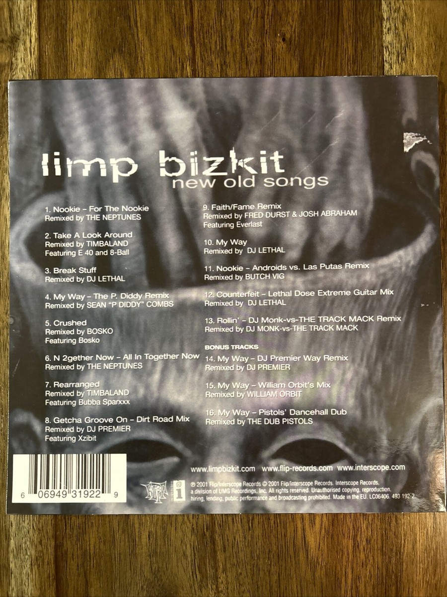 Limp Bizkit' Band Signed 'New Old Songs' Vinyl Album 'Fred Durst