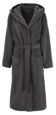 Bruno Banani ROBBY Grau Gr. 2XL Damen Bademantel Morgenmantel UVP: 69,90  (7012)