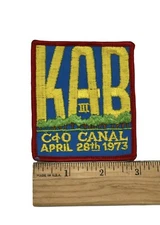 KAB III C&O Canal April 28th 1973 Patch Vintage BSA